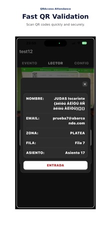 QRAccess Event Control screenshot