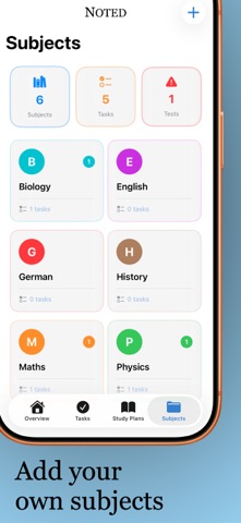 Noted - School Planner iPhone screenshot