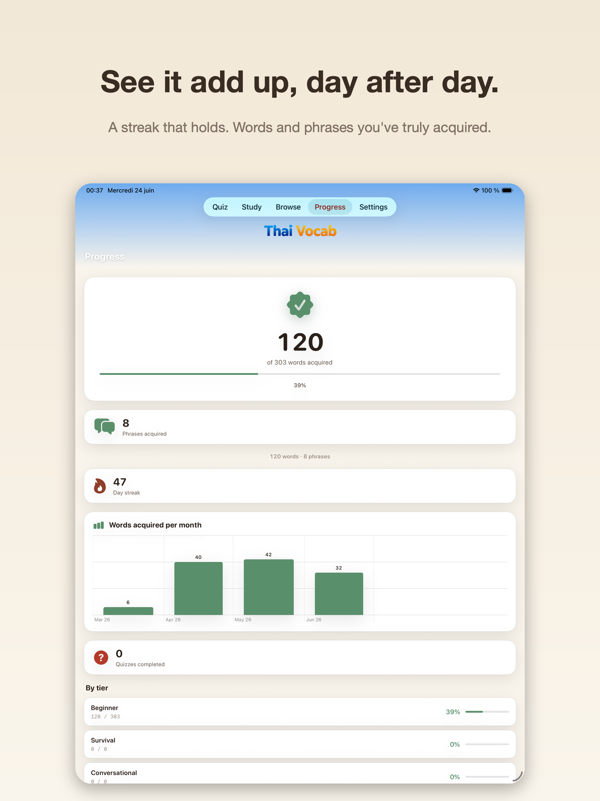 Thai Vocab: Learn Thai screenshot 18