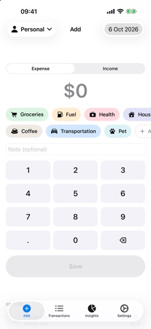 Sundry: Money Manager Screenshot 1 of 4
