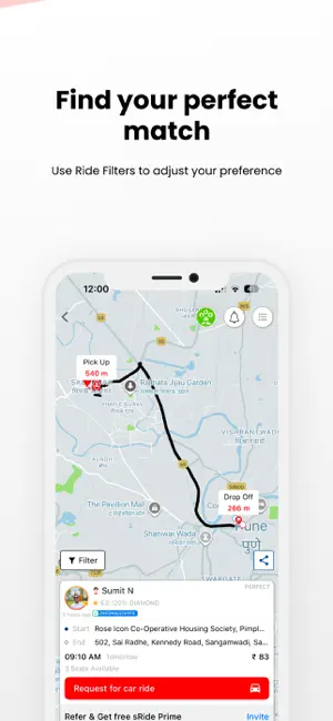 sRide - Carpool & Taxipool screenshot 4