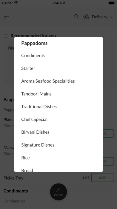 Aroma Widney Road Screenshot