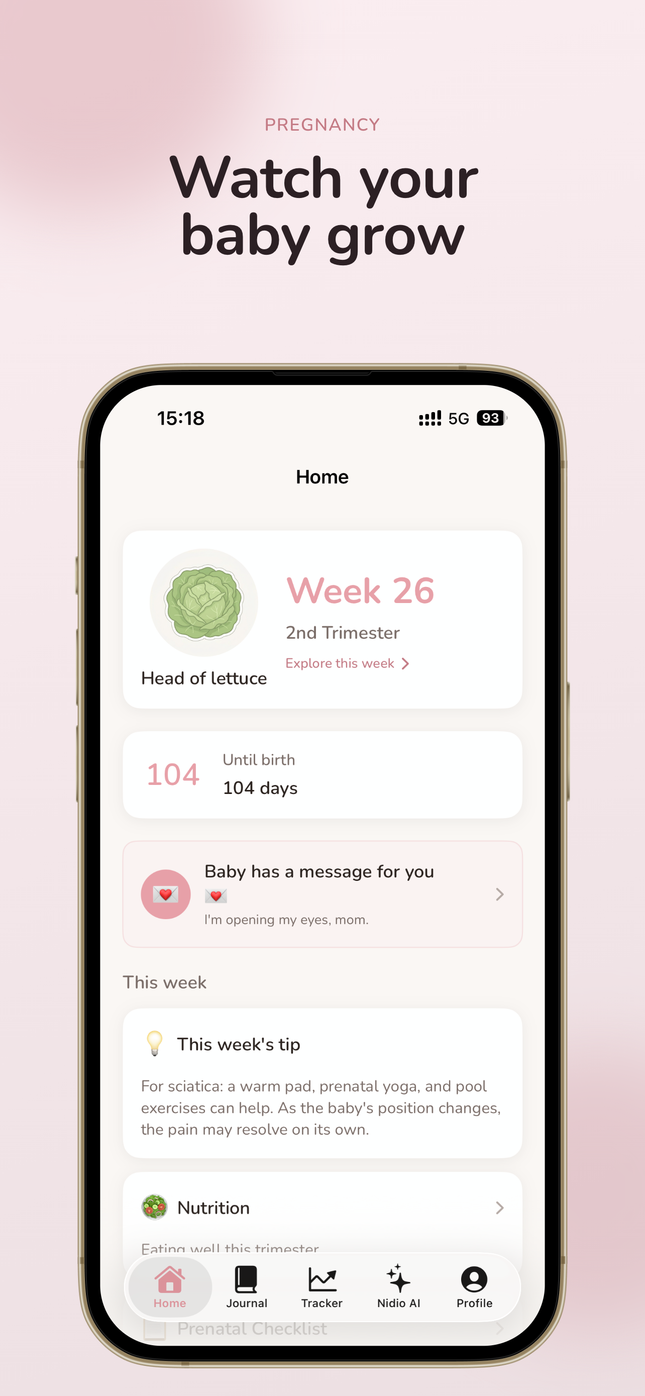 Nidio: Pregnancy & Baby Track screenshot 3