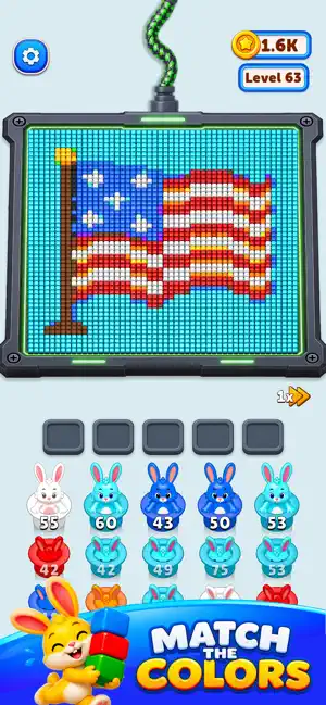 Keyboard Bunny Pixel Pop screenshot 1
