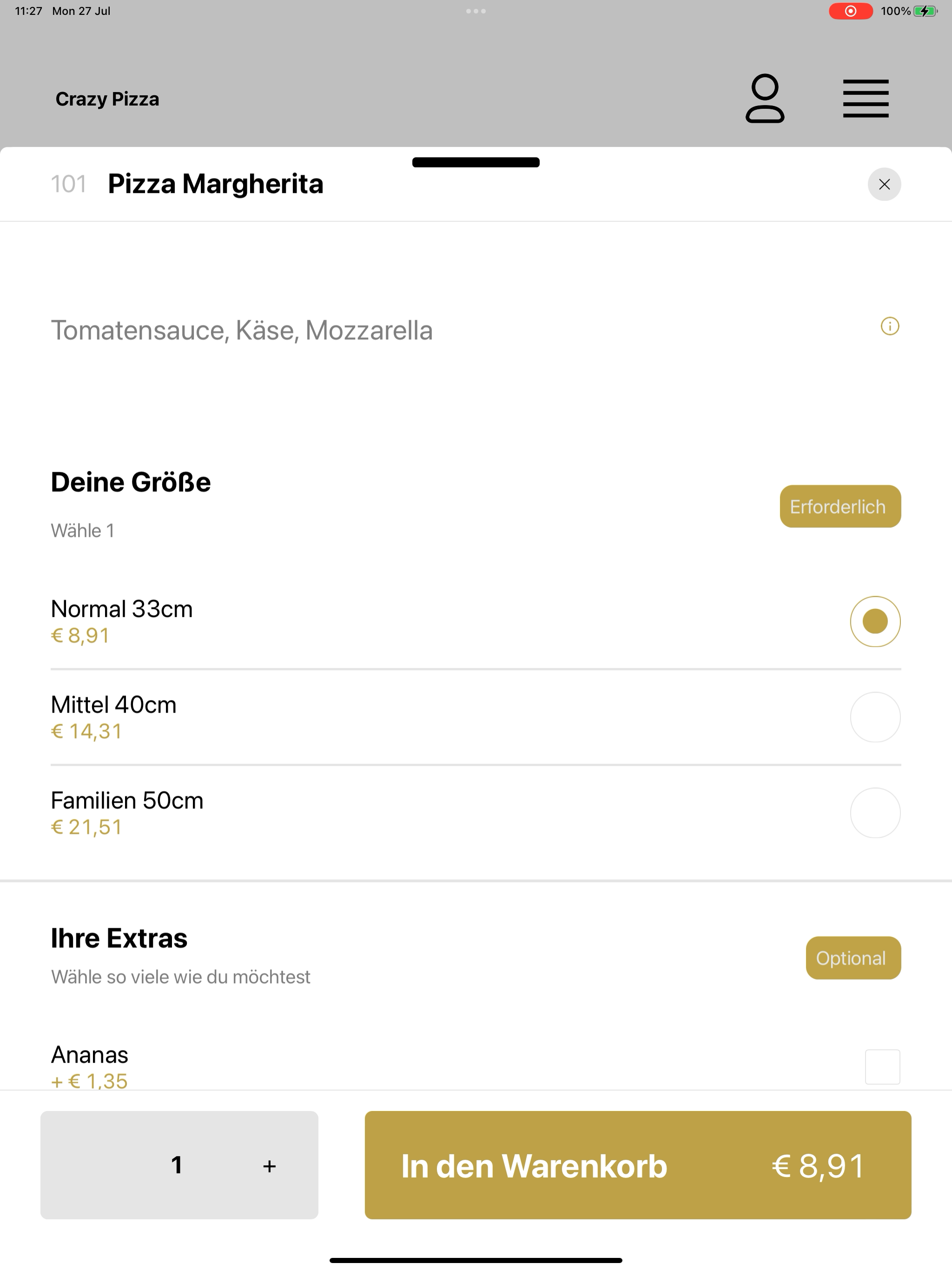 Crazy Pizza Wien screenshot 11