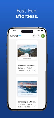 Motif: Print your memories screenshot