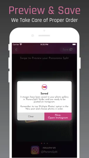 Capture d'écran de PanoraSplit For Instagram sur iPhone 4
