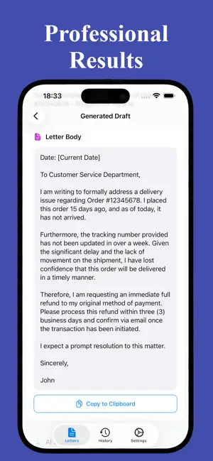 Letter Assistant - AI Writer screenshot 4