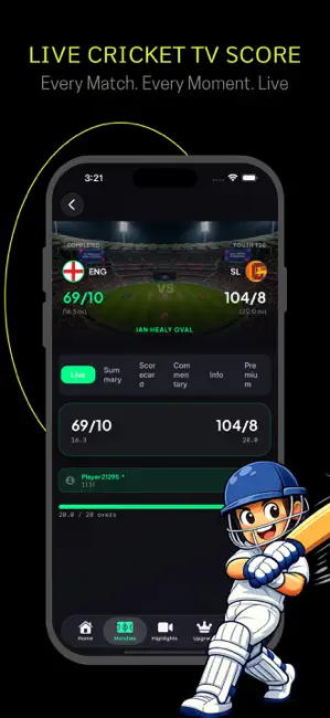 Live Cricket TV HD Sport iPhone screenshot 1