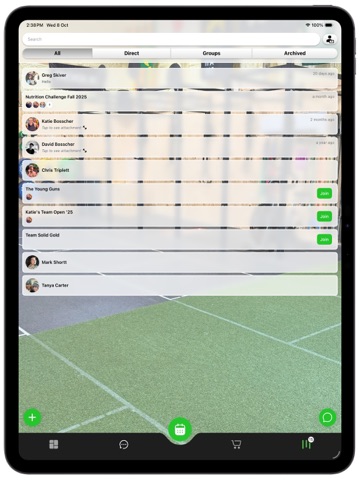 StreamFit Member iPad screenshot