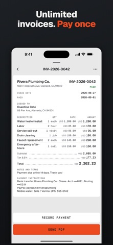 InvoiceWright: Invoice Maker Screenshot 2 of 8