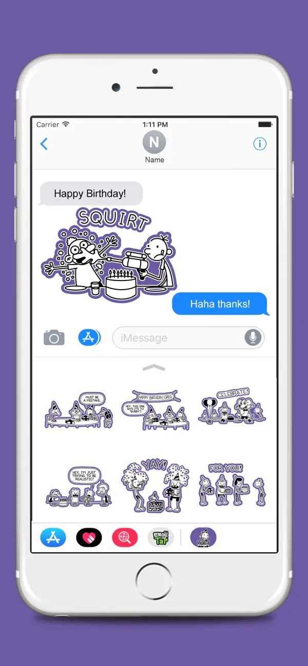 Screenshot #2 pour Partypooper Messaging Stickers