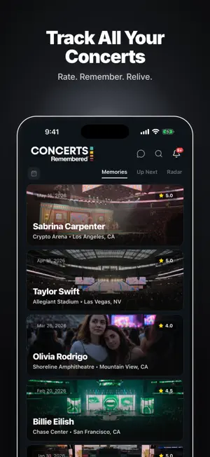Concerts Remembered screenshot 2