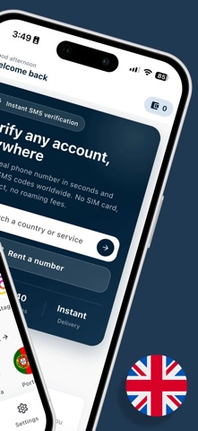 Sim4App - Rent Number for SMS Screenshot 4 of 7