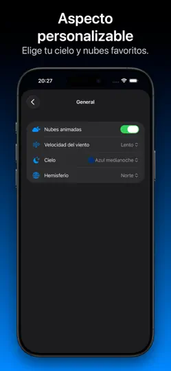 Captura de pantalla de Mooncast en iPhone 5