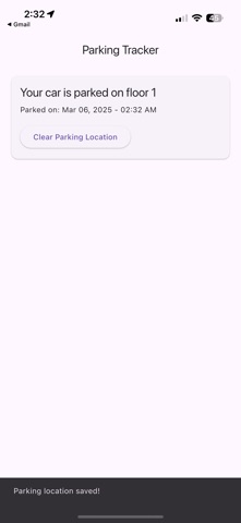 Parking Floor Tracker screenshot