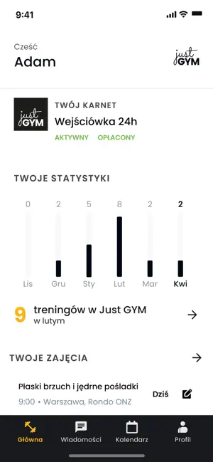 Just GYM iPhone screenshot 2