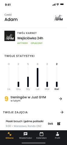 Just GYM iPhone screenshot 2