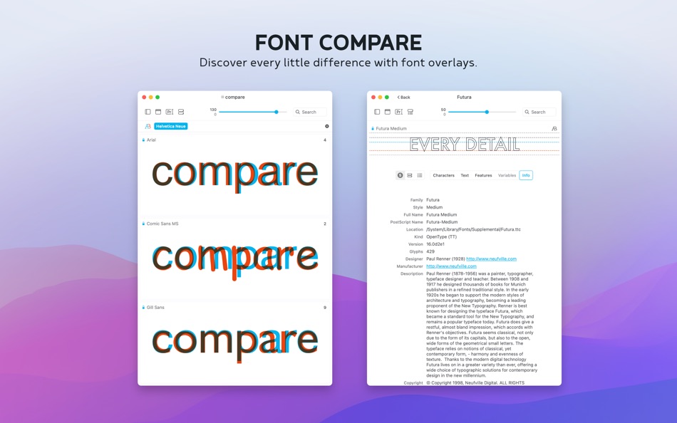 #7. Typeface 4 (macOS) Podle: Floor Steeg