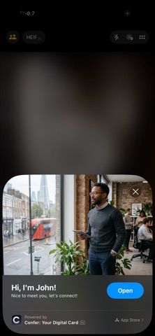 Confer: Your Digital Card screenshot