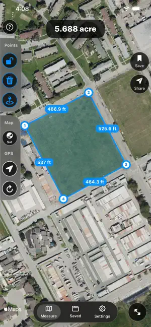 GPS Land Area Calculator screenshot 3