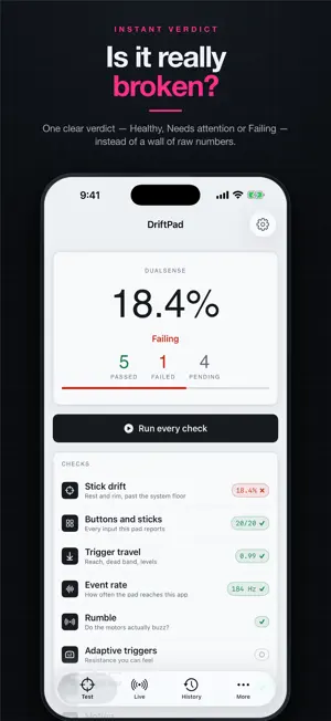 DriftPad: Gamepad Tester screenshot 1