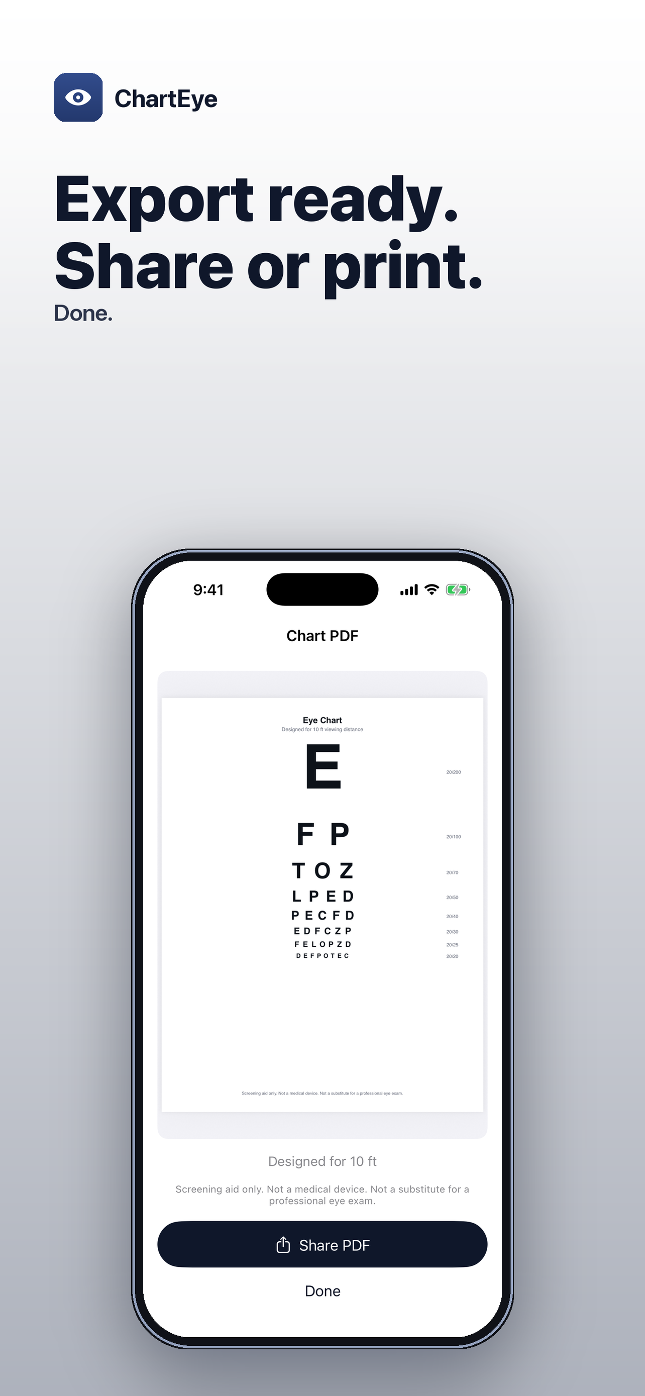 ChartEye: Eye Chart screenshot 3