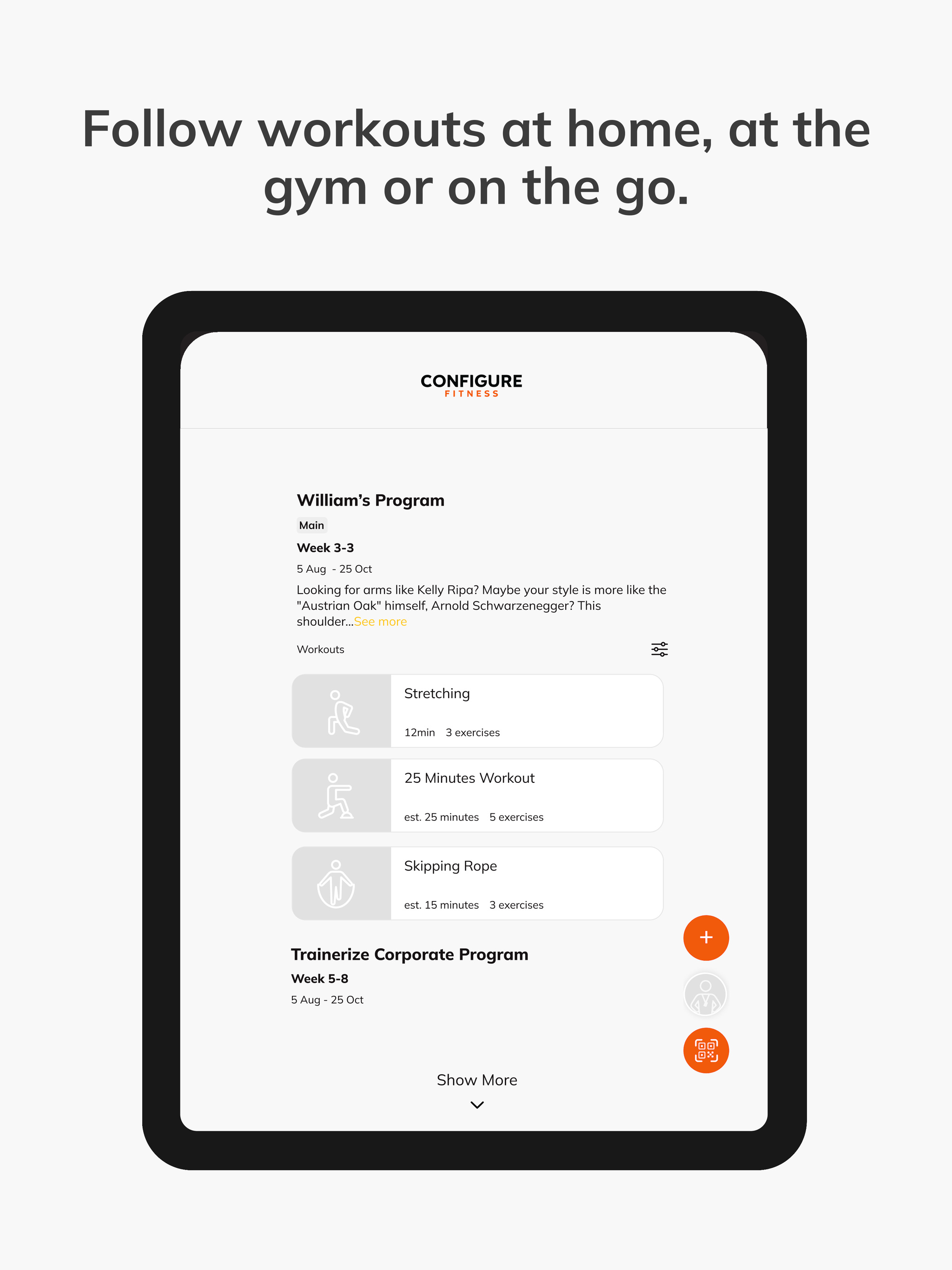 Configure Fitness
