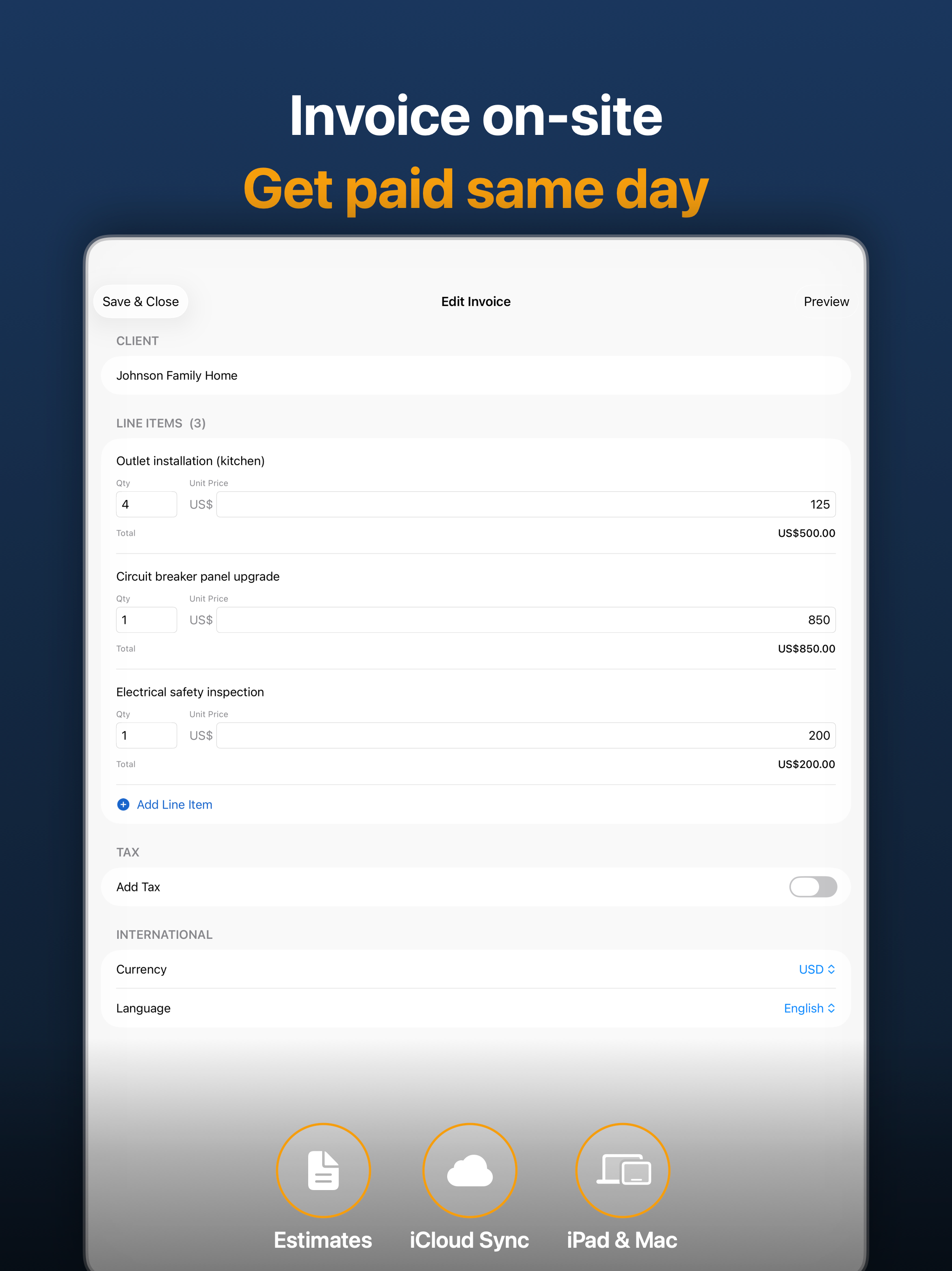 InvoiceZap: Invoice Maker