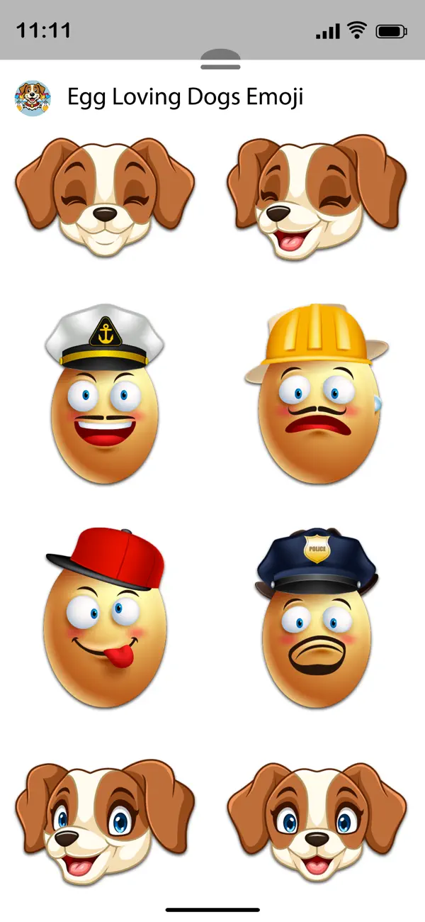 Screenshot #2 pour Egg Loving Dogs Emoji