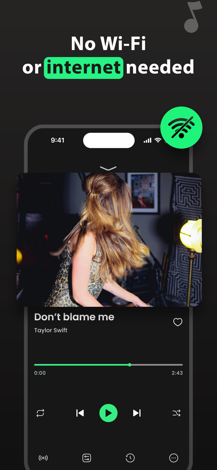 Offline Music Player - No wifi screenshot 2