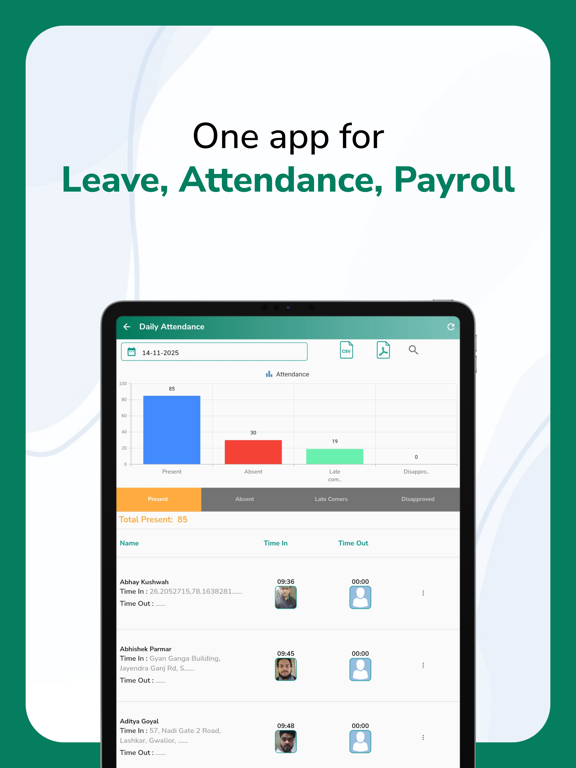Screenshot #6 pour Attendance App - ubiAttendance