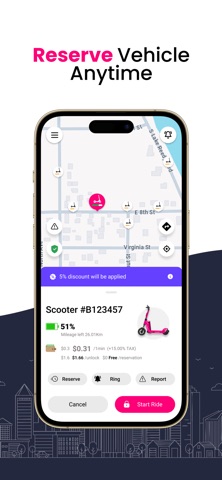 Slidr - Scooter Rental iPhone screenshot