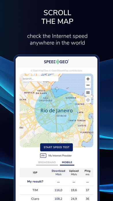 Speed Test by SPEEDGEO Screenshot