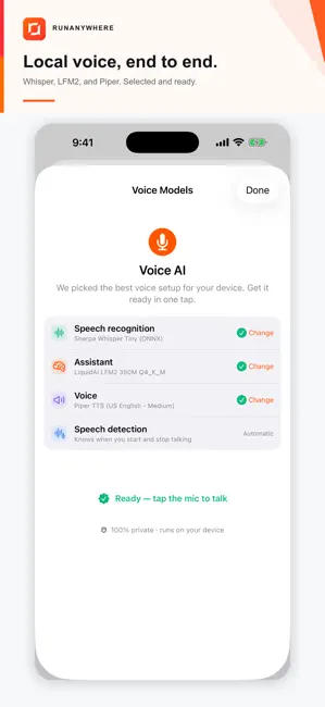 RunAnywhere iPhone screenshot 2