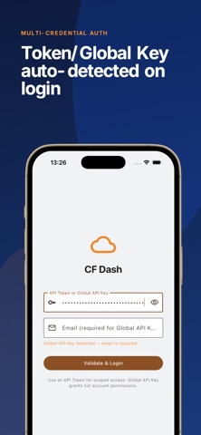 CF Dash - for Cloudflare iPhone screenshot