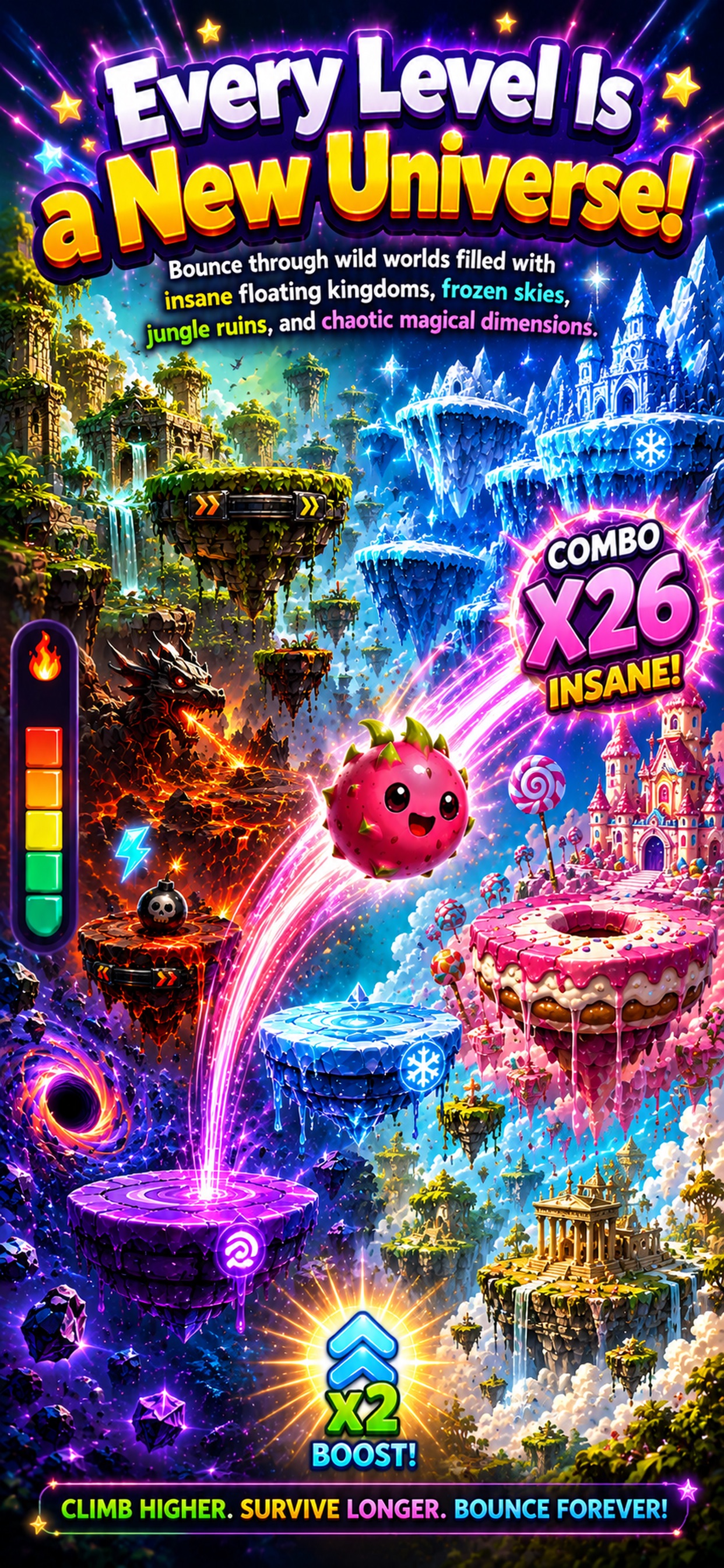 Screenshot 3 of Pitaya Bounce Arcade