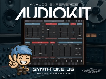 AudioKit Synth One J6 iPad screenshot