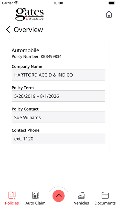 Gates Insurance Agency Online Screenshot