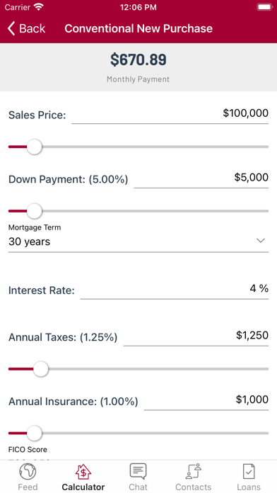 Park Square Home Mortgage Screenshot