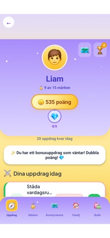 Poängjakten: Rutiner & Sysslor iPhone screenshot 1