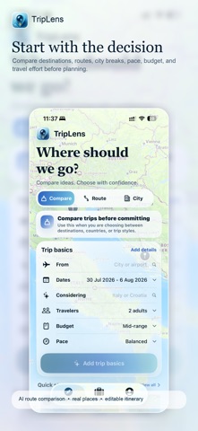 TripLens: AI Trip Planner screenshot