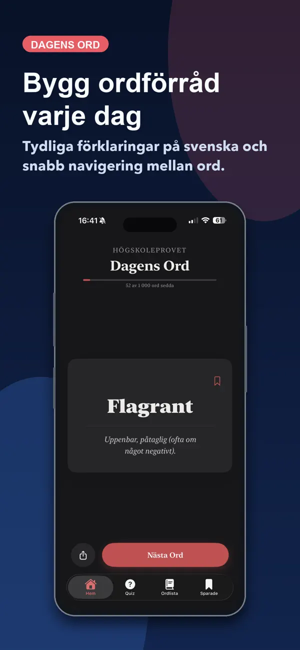 Screenshot #3 pour Högskoleprovet Ord