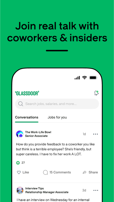Glassdoor | Jobs & Community Screenshot