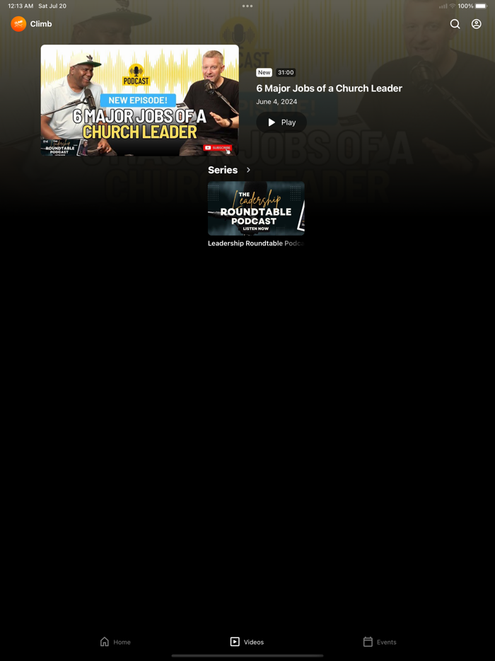 Climb  One Community Church