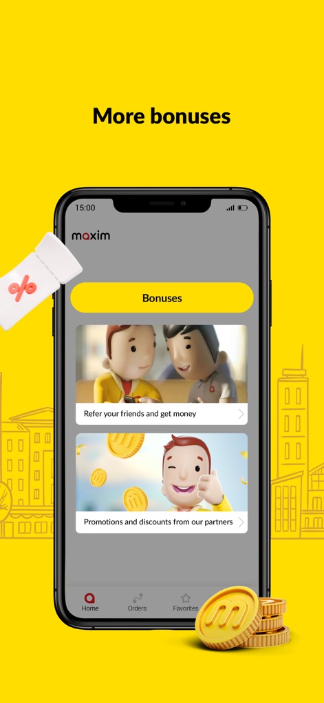 maxim: order a taxi & delivery - Rewards & Referrals