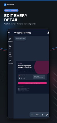 Visual AI Text to Infographic screenshot