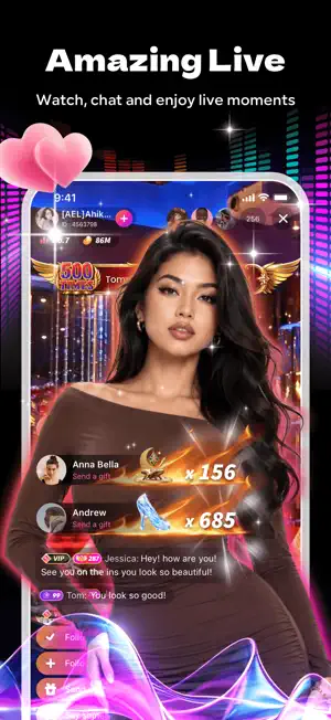 HaloLive-Live stream & Chat screenshot 1