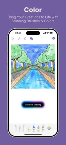 Kala: AI Art Coloring Book iPhone screenshot