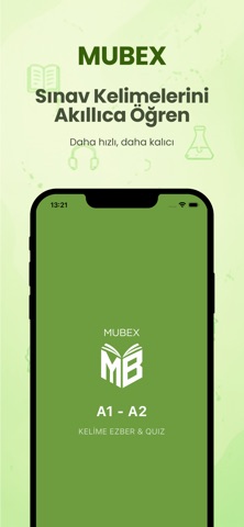 Mubex 2026 A1-A2 Kelime Ezber screenshot